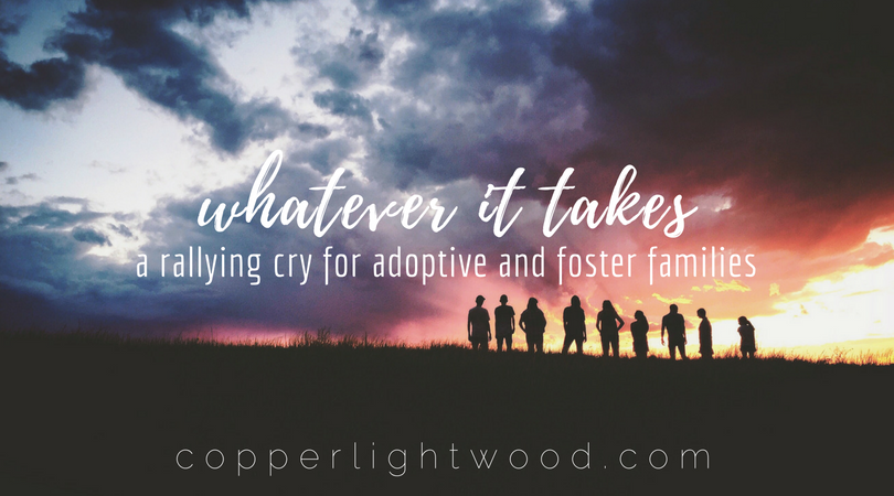 whatever it takes: a rallying cry for adoptive and foster families 