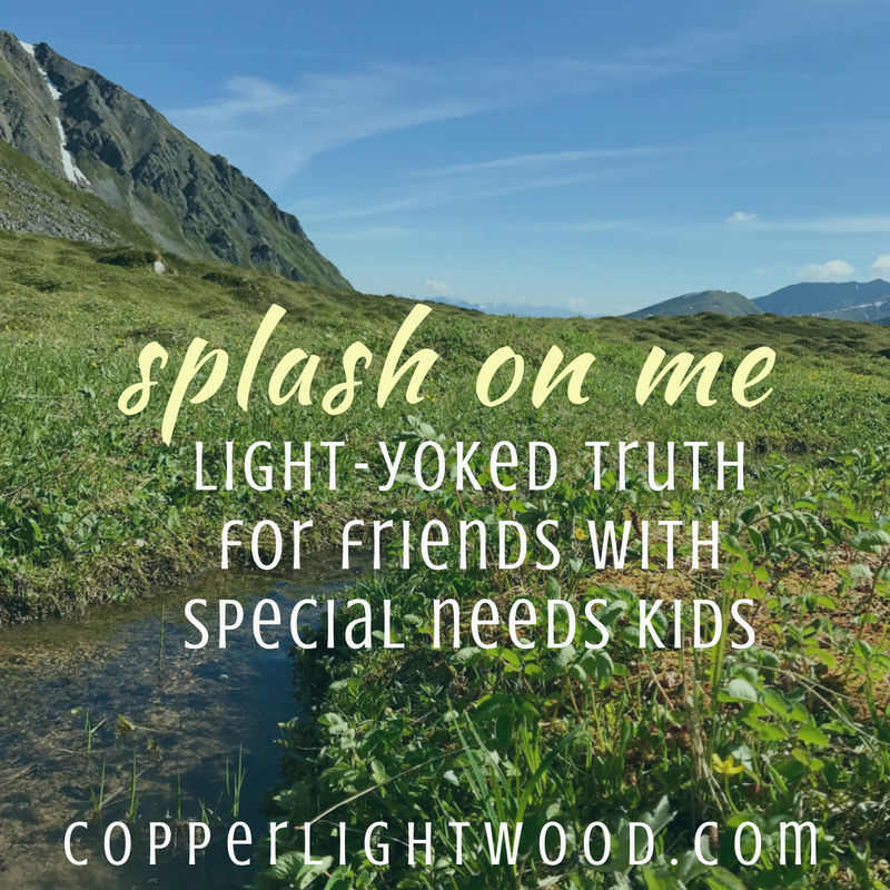 splash on me: light-yoked truth for friends with special needs kids