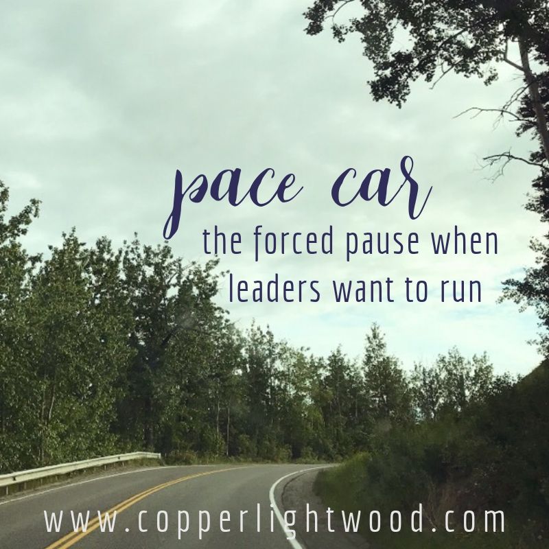 pace car: the forced pause when leaders want to run
