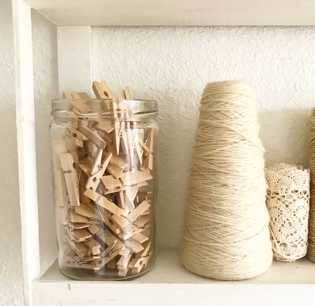 dealing with the mess: clothespins