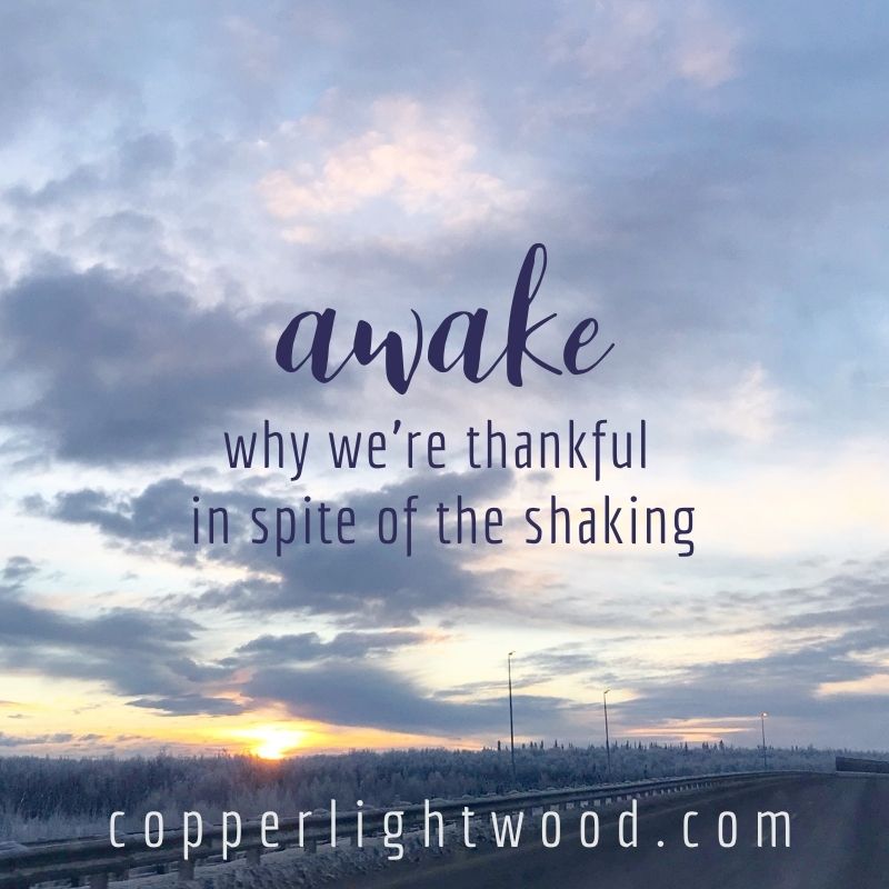 awake: why we're grateful in spite of the shaking